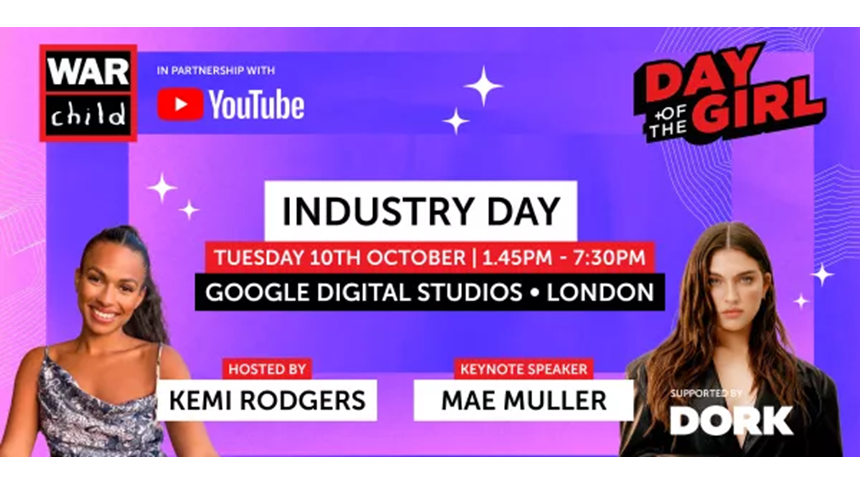 Day of the Girl: Industry Day is taking place this Tuesday 10th, hosted by Kemi Rodgers and featuring Mae Muller as keynote speaker.